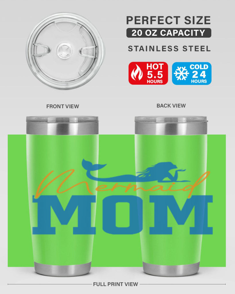 Mermaid Mom 375#- mermaid- Tumbler