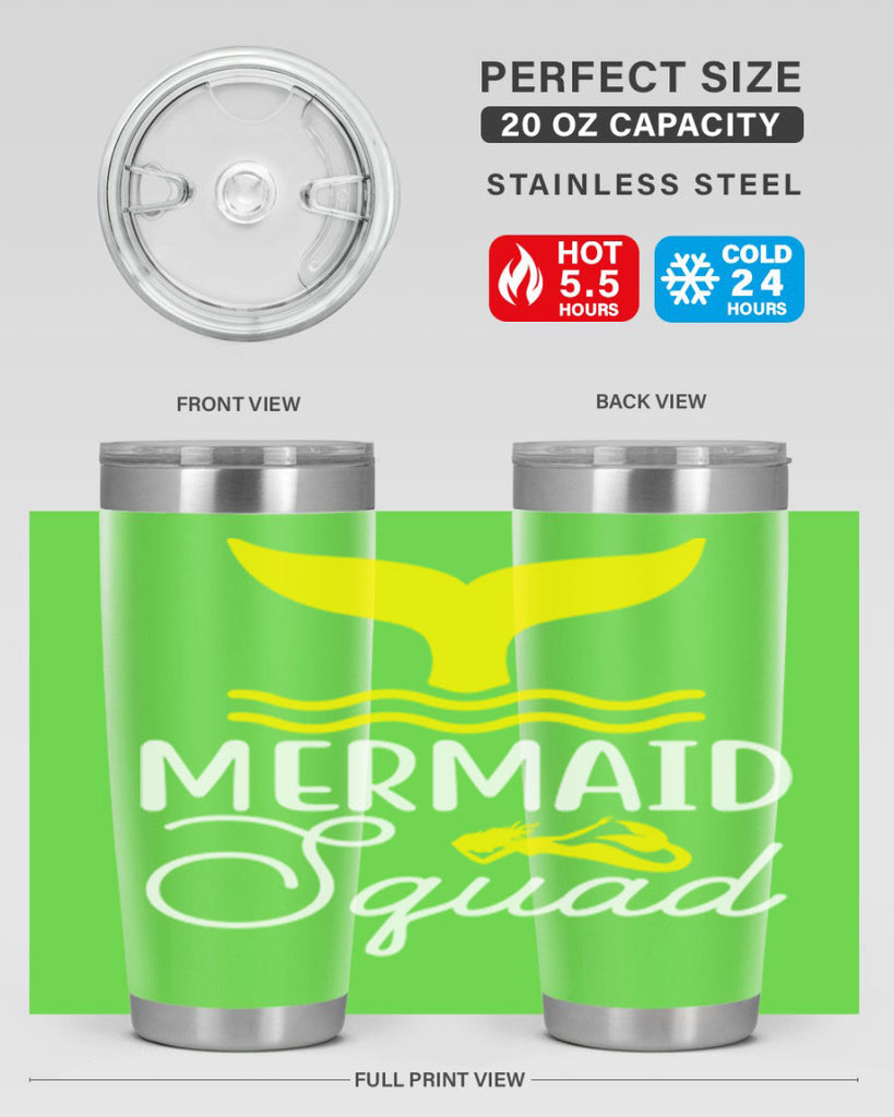 Mermaid Squad 380#- mermaid- Tumbler