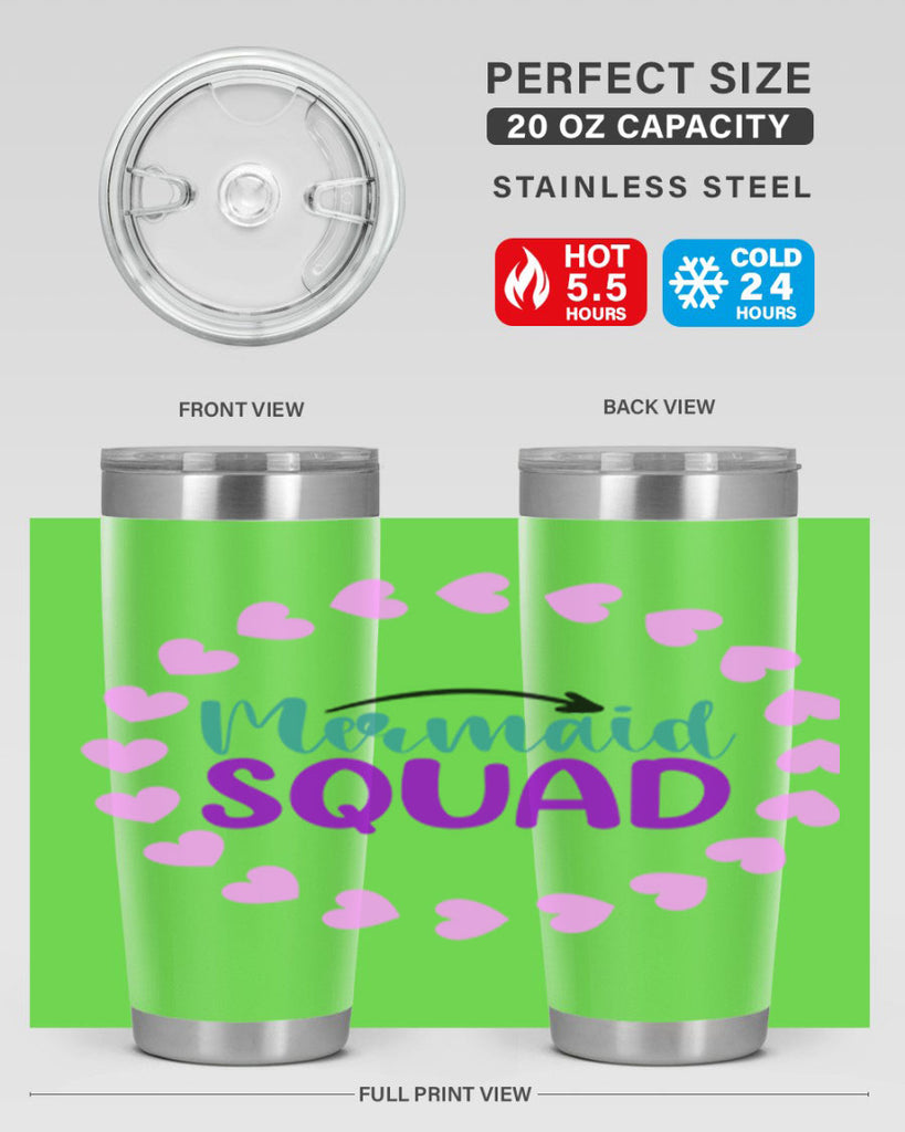 Mermaid Squad 382#- mermaid- Tumbler