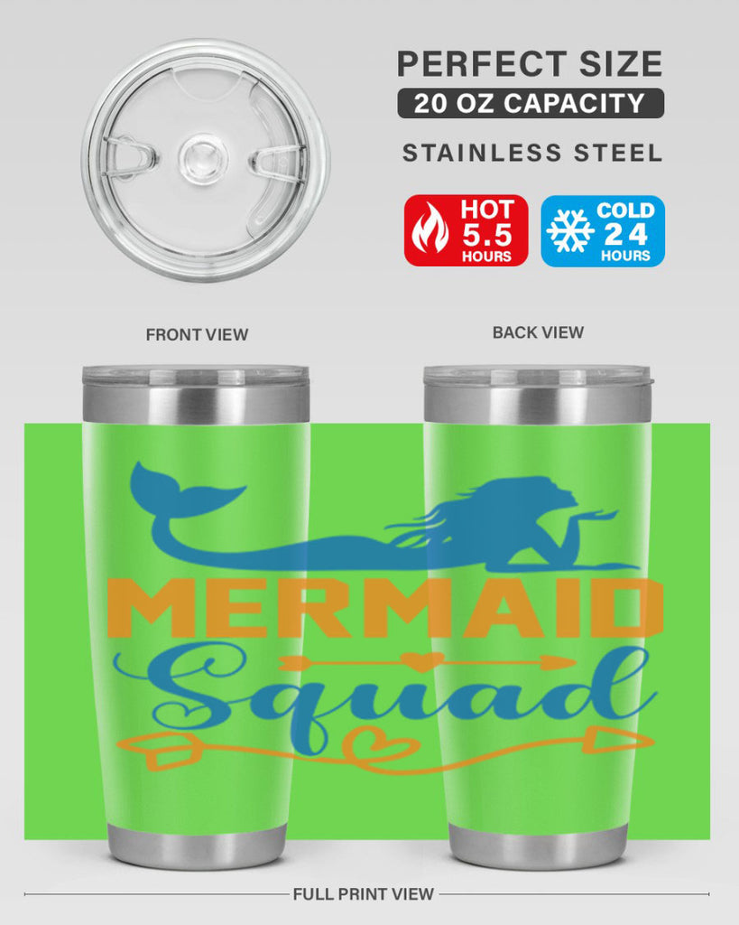 Mermaid Squad 385#- mermaid- Tumbler