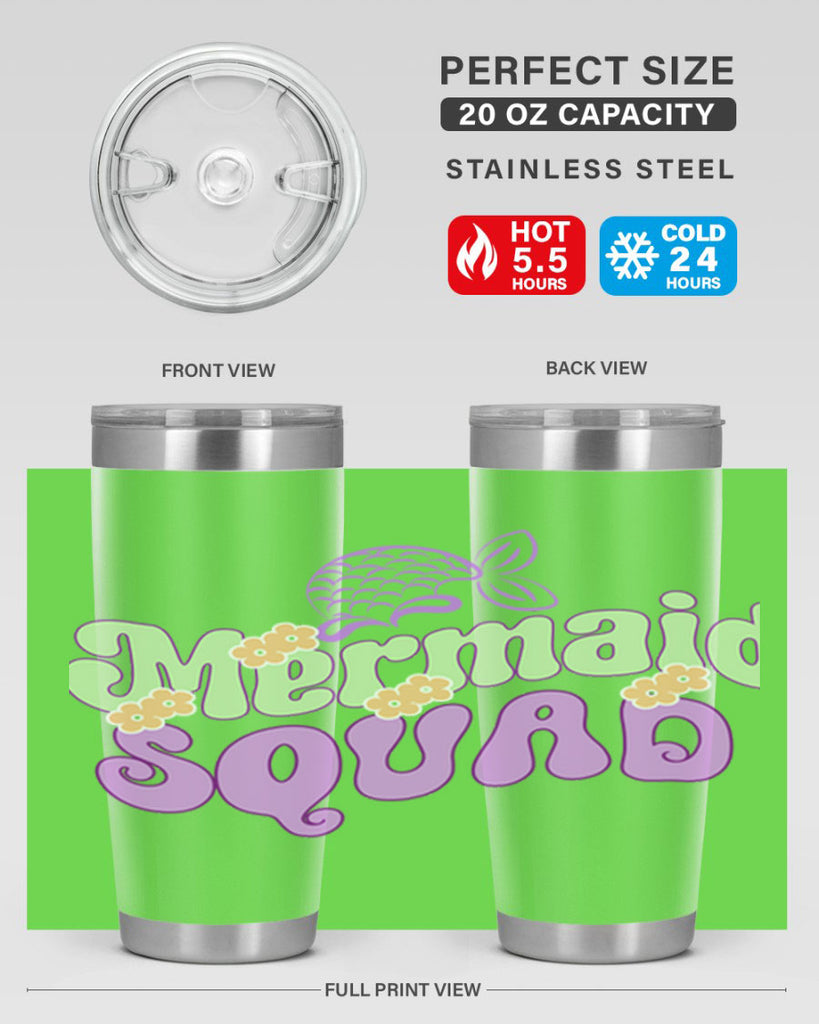 Mermaid Squad 445#- mermaid- Tumbler