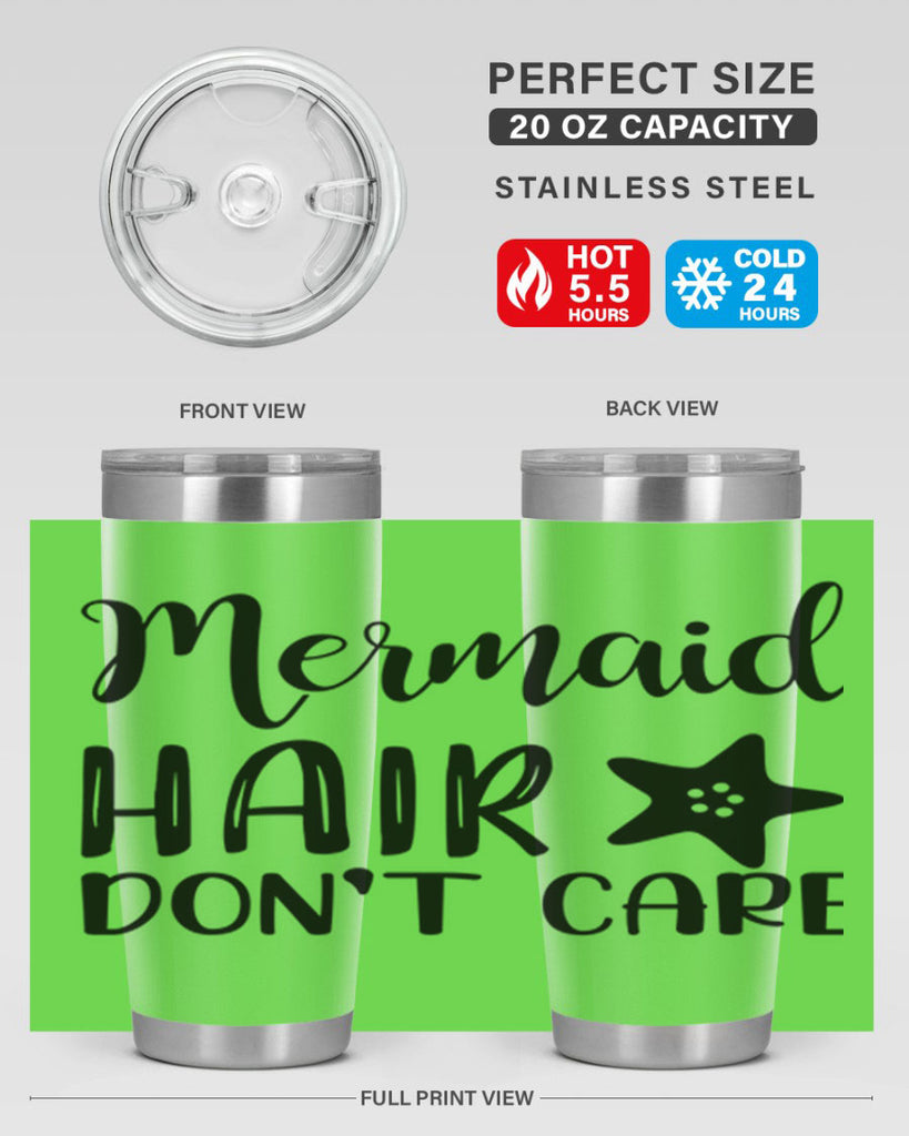 Mermaid hair dont care 411#- mermaid- Tumbler