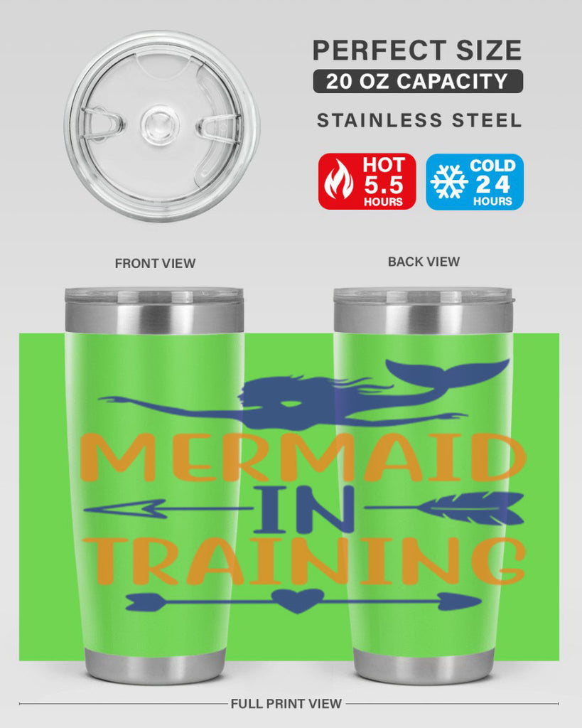 Mermaid in Training 360#- mermaid- Tumbler