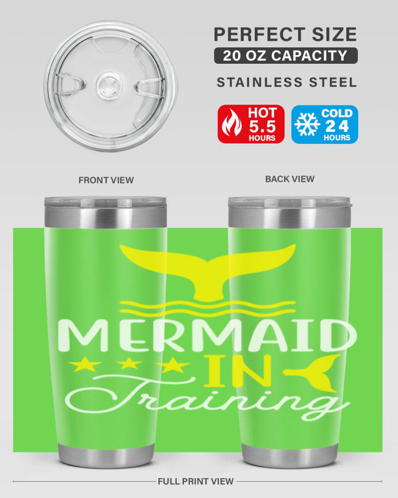 Mermaid in Training 361#- mermaid- Tumbler