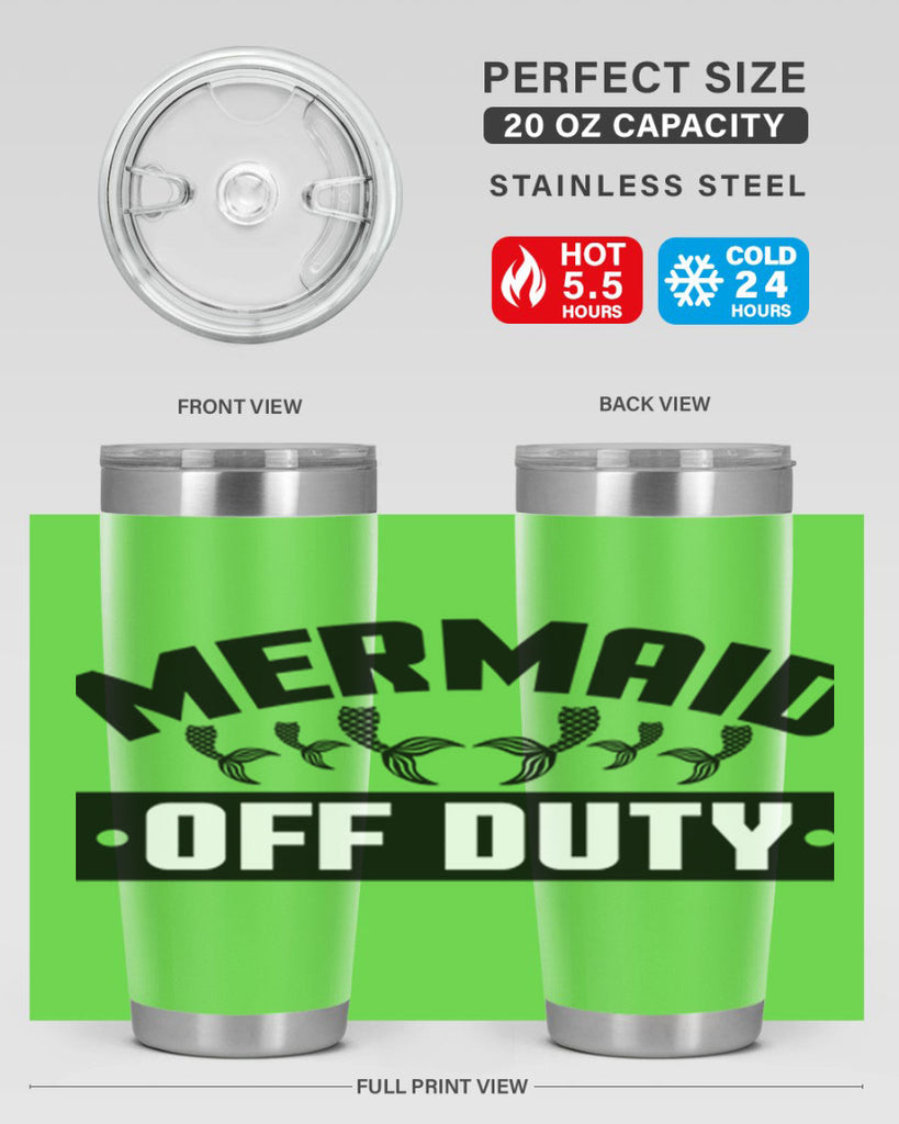 Mermaid off duty 437#- mermaid- Tumbler