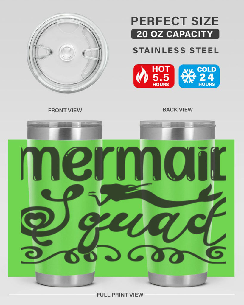 Mermaid squad 446#- mermaid- Tumbler