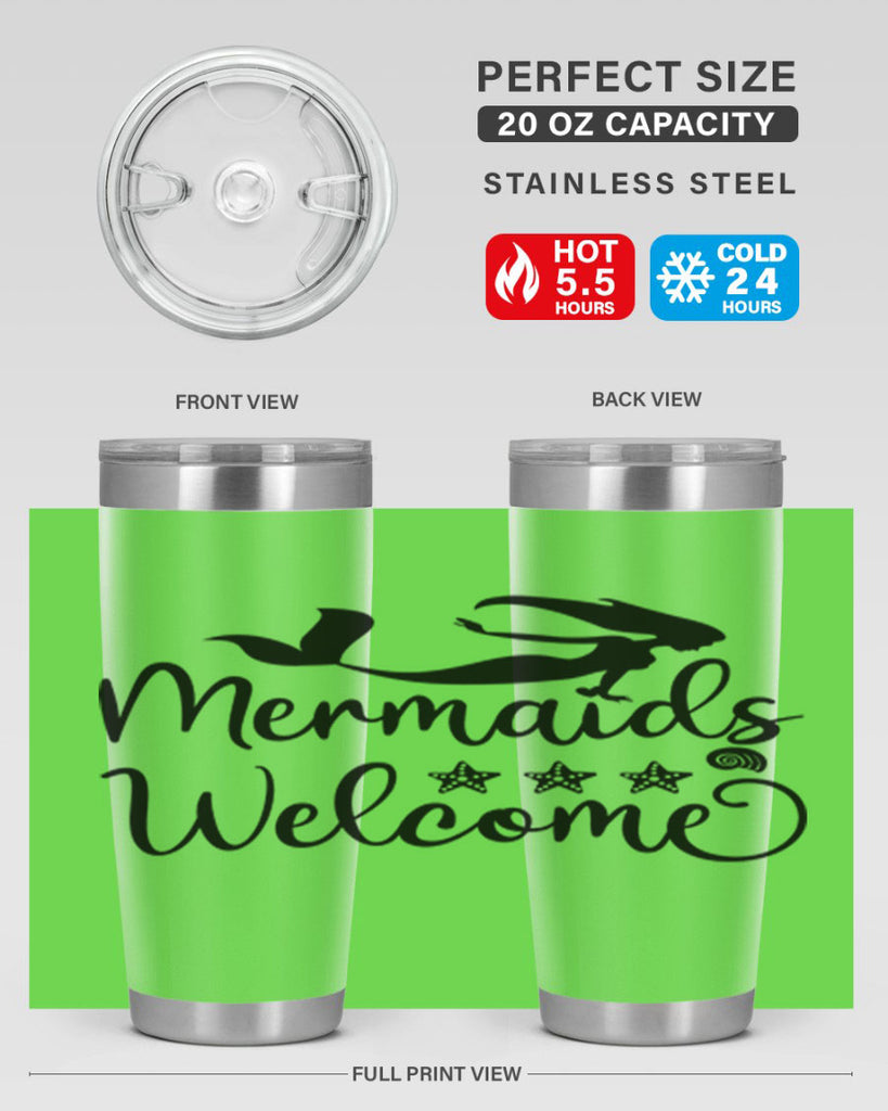 Mermaids welcome design 501#- mermaid- Tumbler