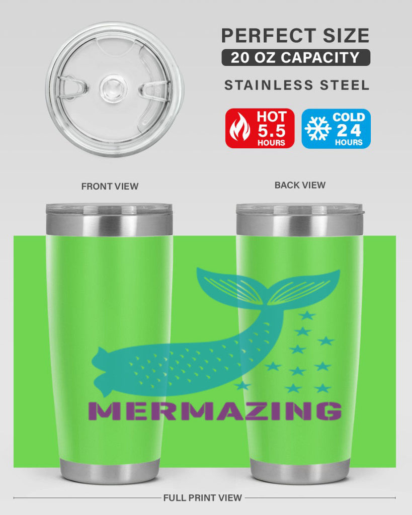 Mermazing 502#- mermaid- Tumbler