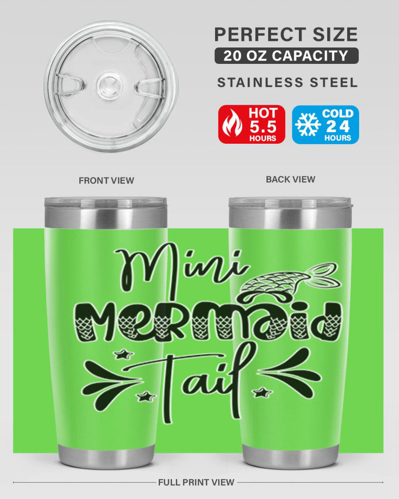 Mini Mermaid Tail 513#- mermaid- Tumbler