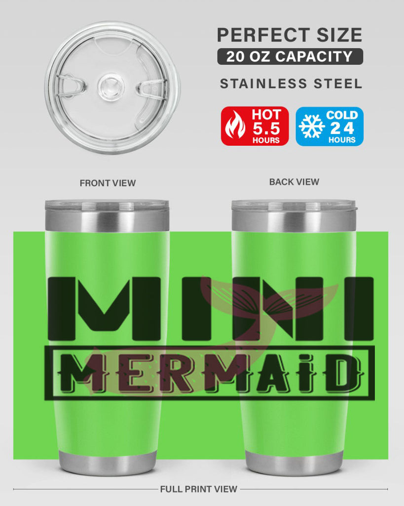 Mini mermaid 504#- mermaid- Tumbler