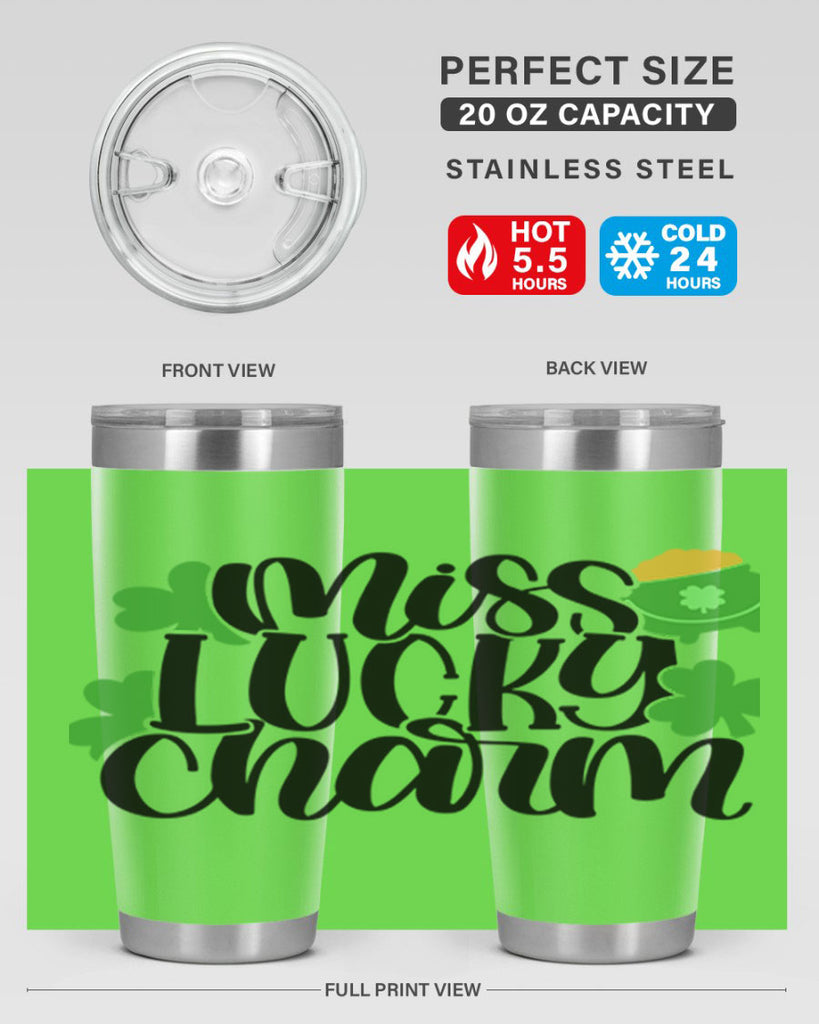 Miss Lucky Charm Style 48#- St Patricks Day- Tumbler