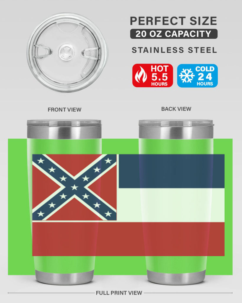 Mississippi 28#- Us Flags- Tumbler