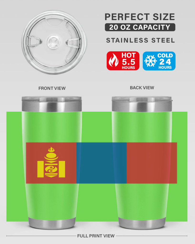 Mongolia 83#- world flags- Tumbler