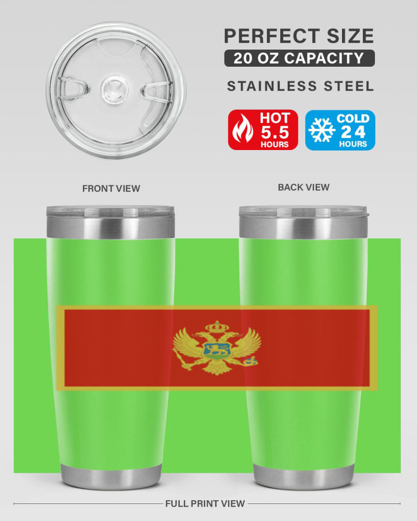 Montenegro 82#- world flags- Tumbler