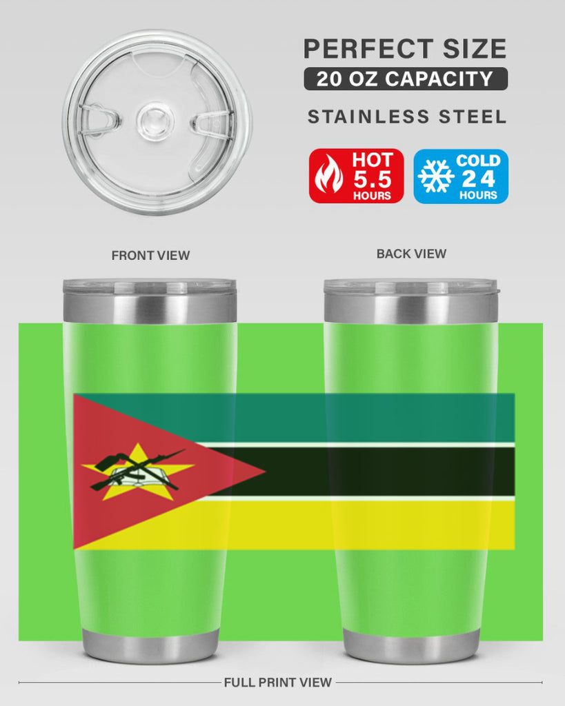 Mozambique 80#- world flags- Tumbler