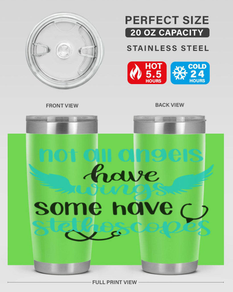 Not All Angels Have Style Style 127#- nurse- tumbler