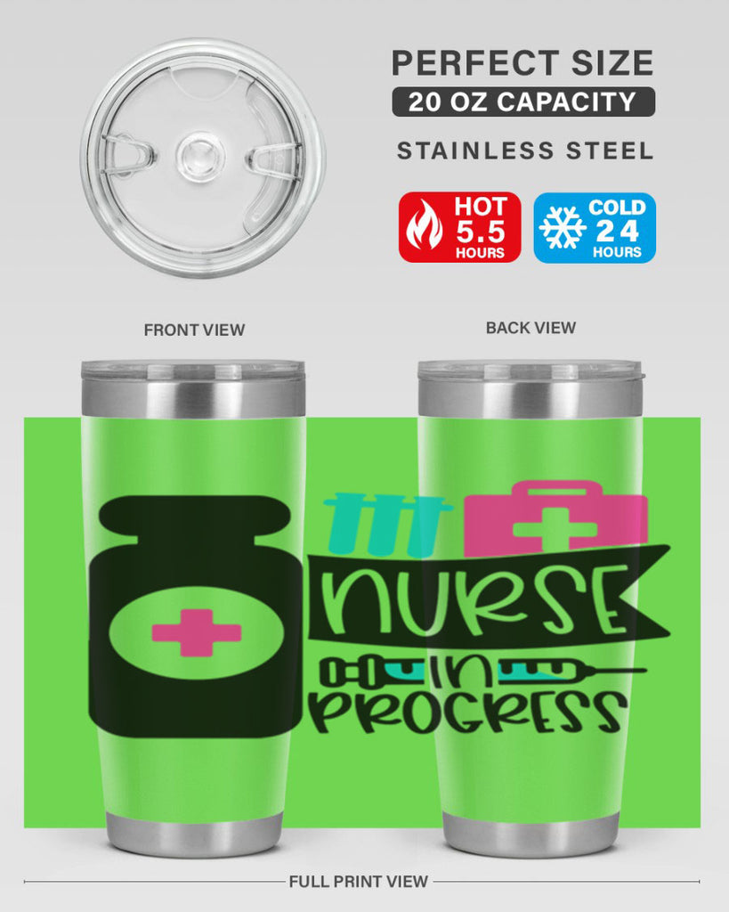 Nurse In Progress Style Style 111#- nurse- tumbler