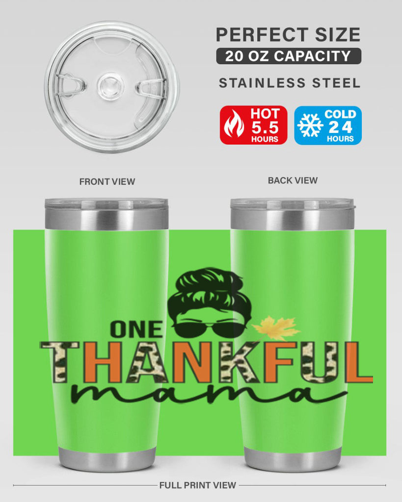 One thankful mama 463#- fall- Tumbler