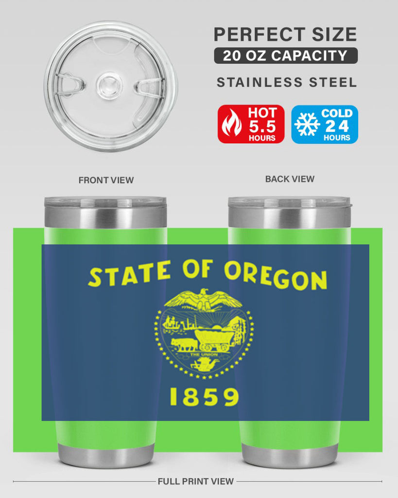 Oregon 15#- Us Flags- Tumbler