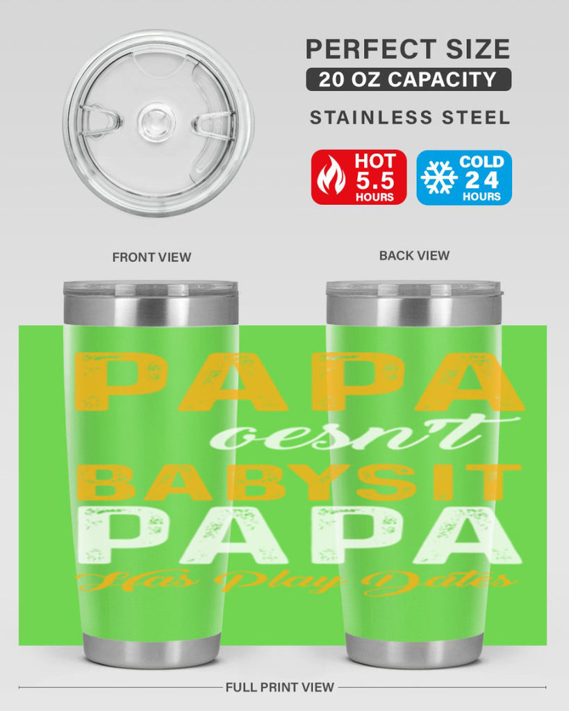 Papa 124#- grandpa - papa- Tumbler