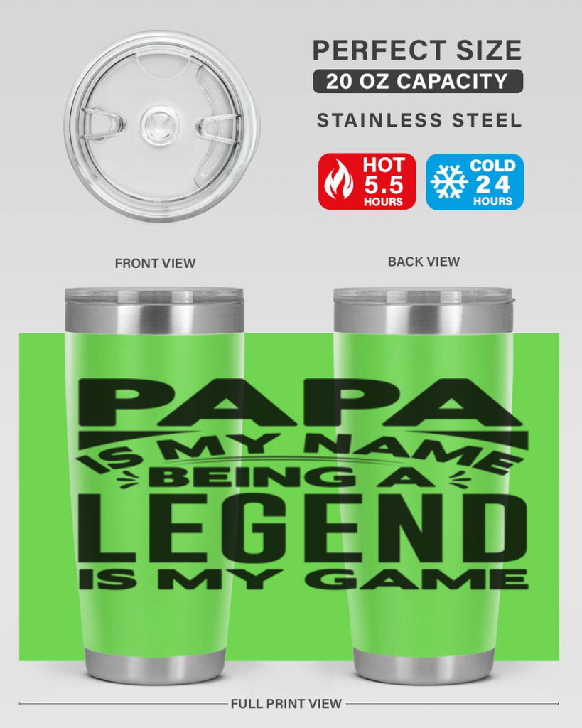 Papa 125#- grandpa - papa- Tumbler