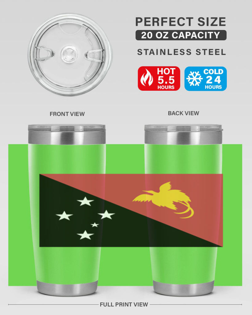 Papua New Guinea 62#- world flags- Tumbler