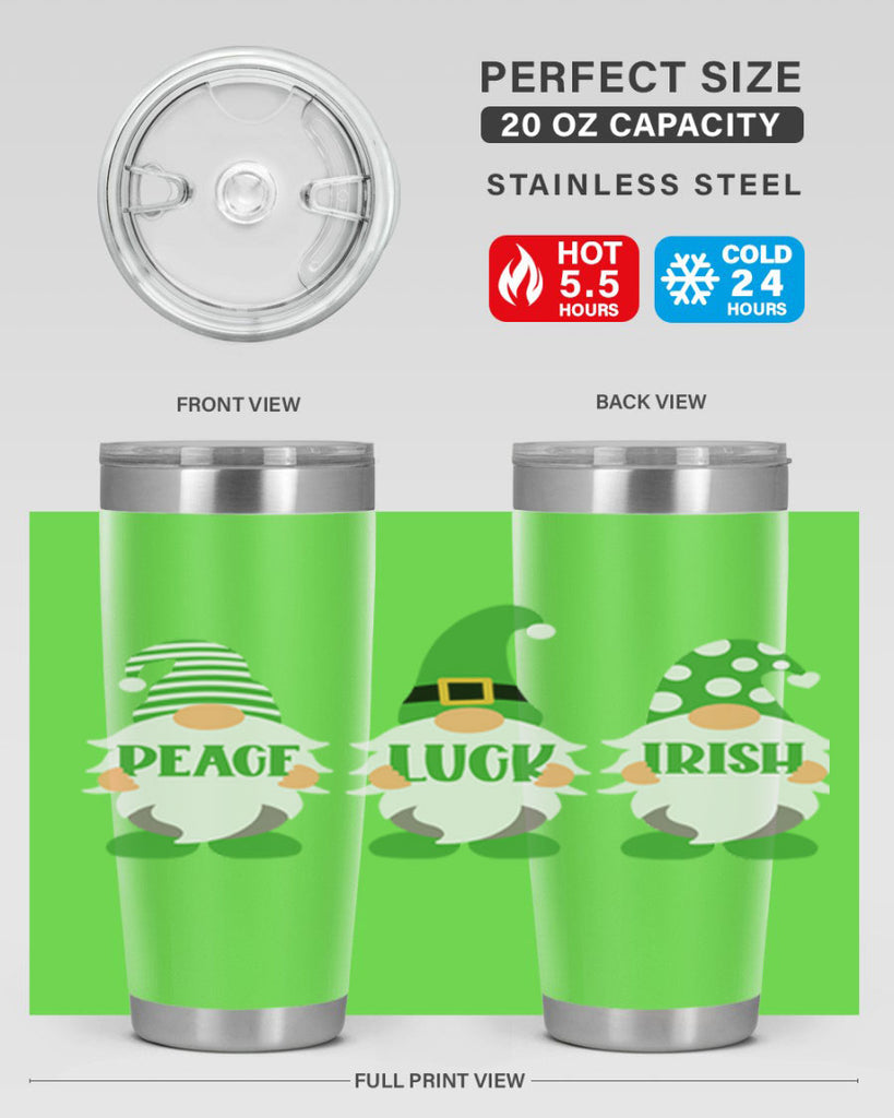 Peace Luck Irish Style 41#- St Patricks Day- Tumbler