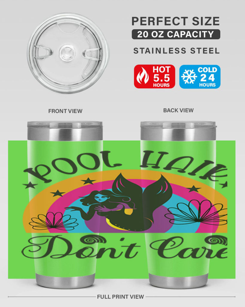 Pool hair dont care 541#- mermaid- Tumbler