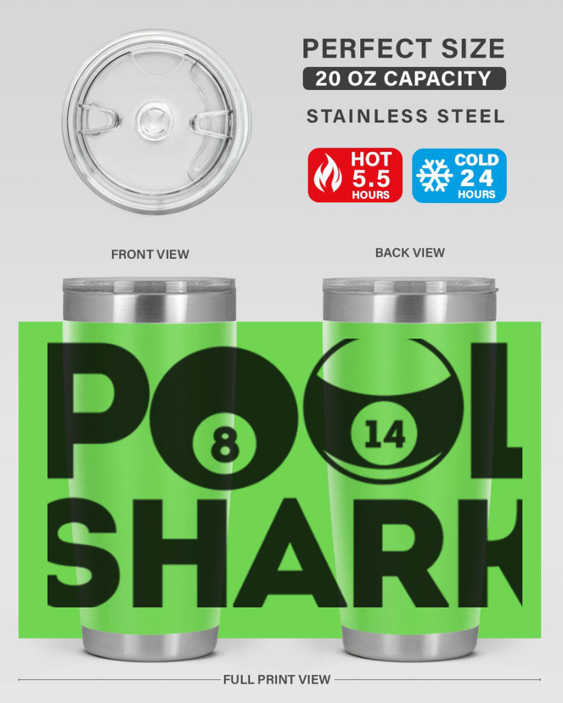 Pool shark 566#- billards- Tumbler