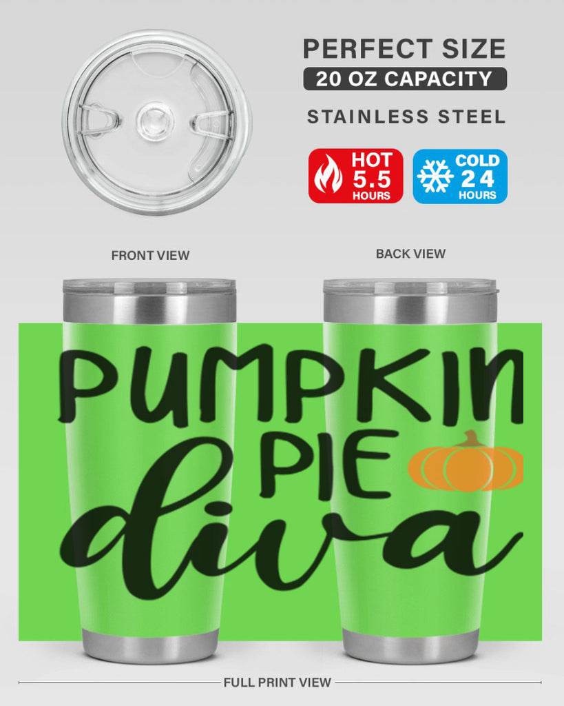 Pumpkin Pie Diva 532#- fall- Tumbler