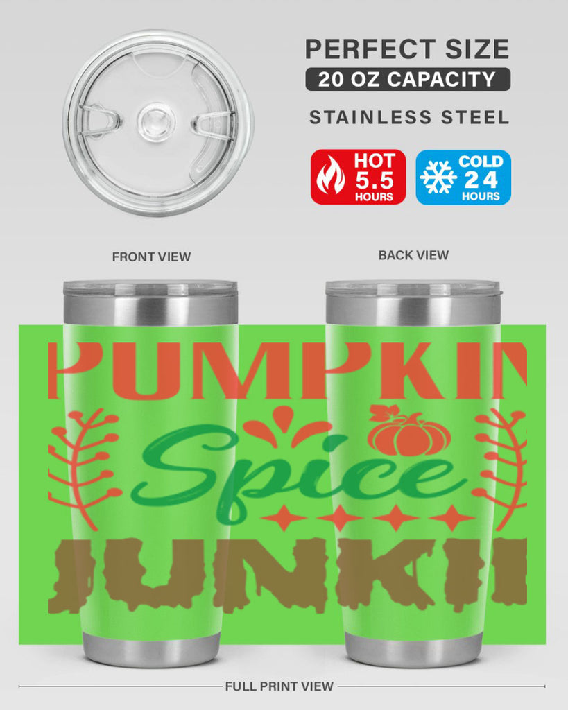 Pumpkin Spice Junkie 547#- fall- Tumbler