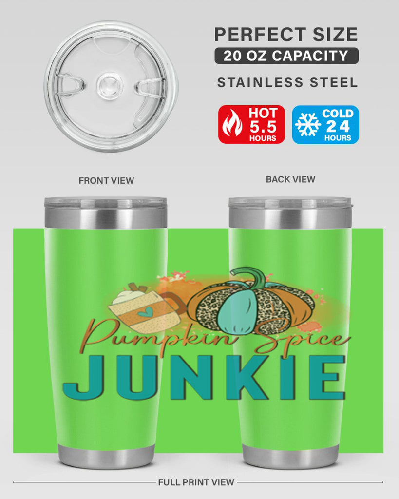 Pumpkin Spice Junkie 550#- fall- Tumbler