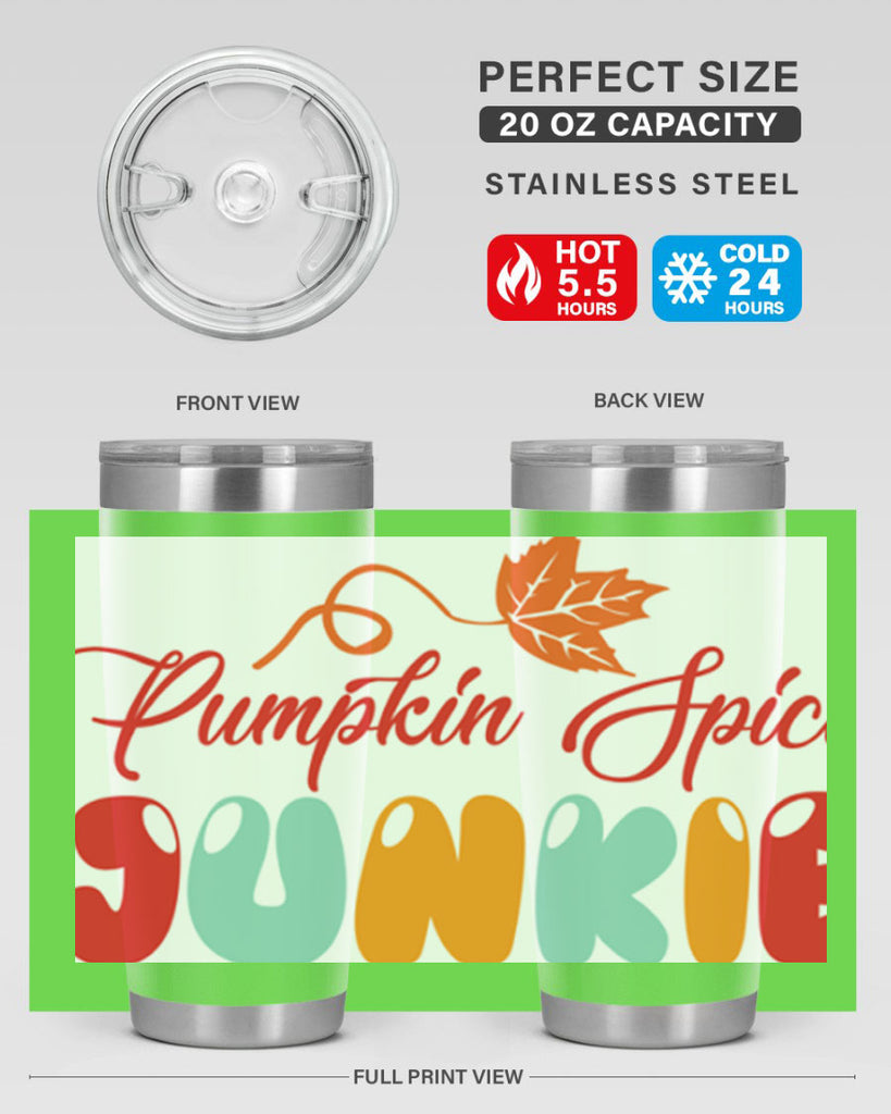PumpkinSpiceJunkiedesign 569#- fall- Tumbler