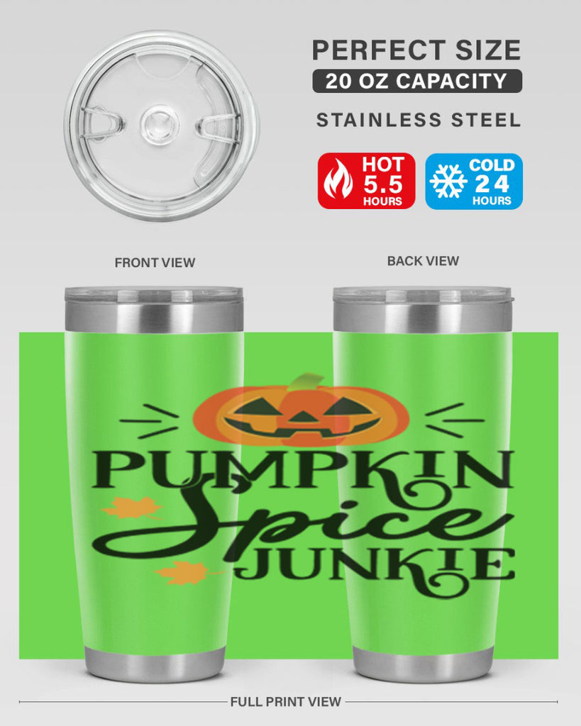 Pumpkinspicejunkie 568#- fall- Tumbler