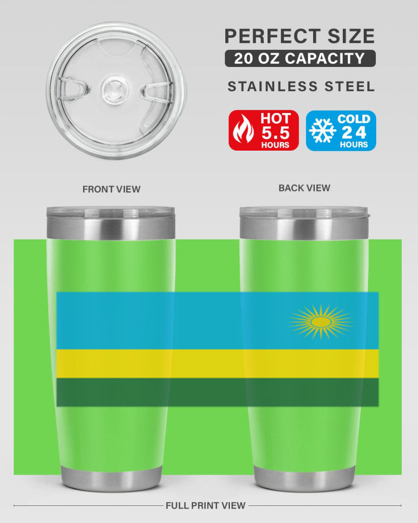Rwanda 53#- world flags- Tumbler