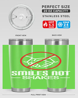 SMILES NOT SHAKES Style 23#- corona virus- Cotton Tank