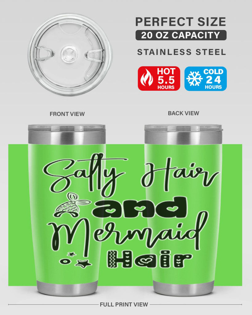 Salty Hair and Mermaid Hair 572#- mermaid- Tumbler