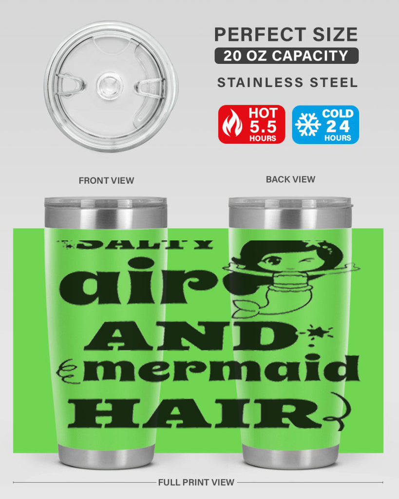 Salty air and mermaid hair 567#- mermaid- Tumbler