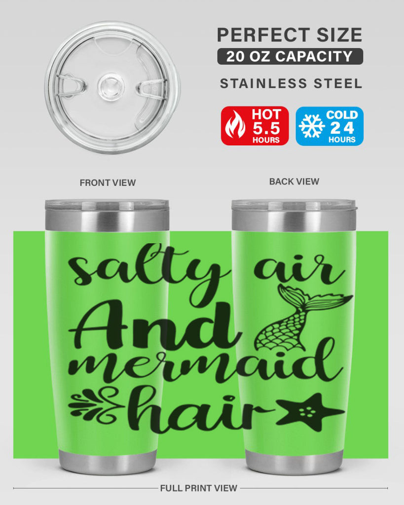 Salty air and mermaid hair 568#- mermaid- Tumbler