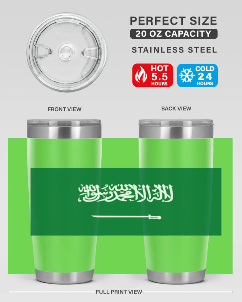 Saudi Arabia 46#- world flags- Tumbler