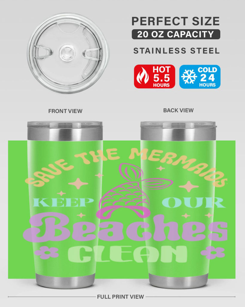Save The Mermaids Keep Our 577#- mermaid- Tumbler