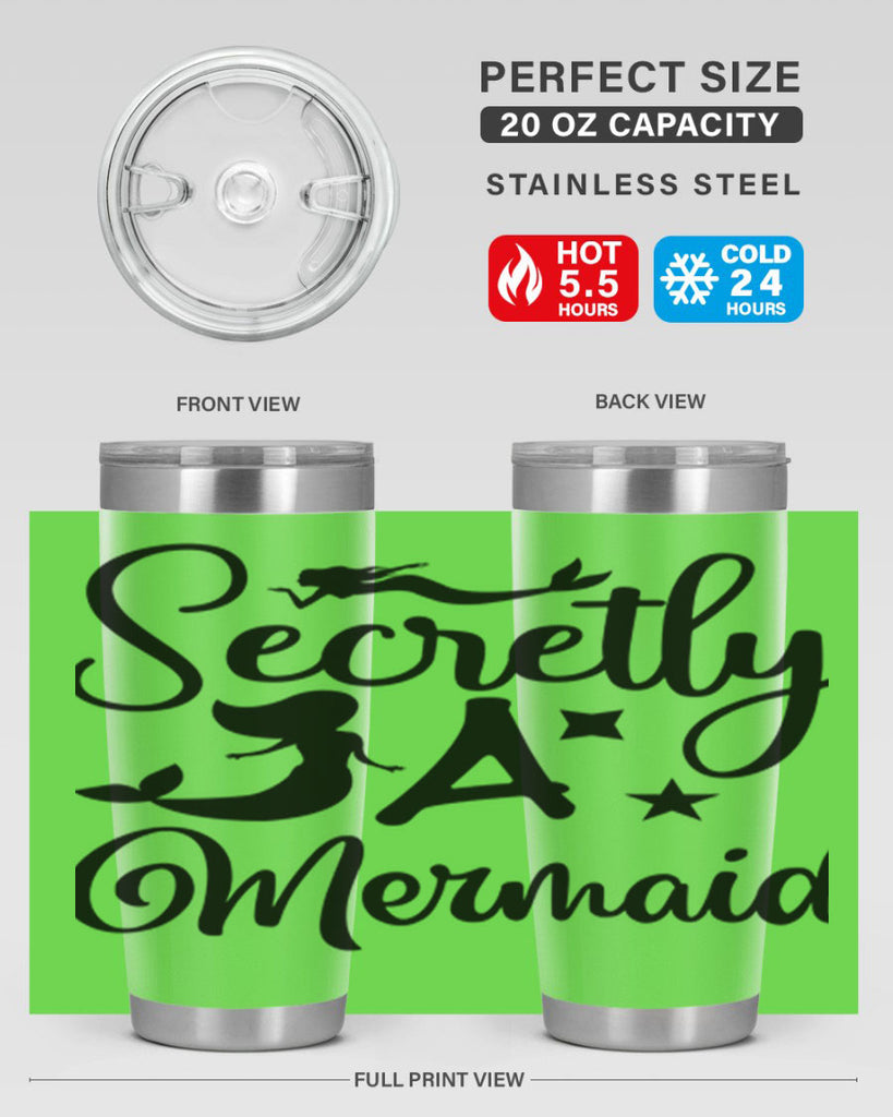 Secretly a mermaid 580#- mermaid- Tumbler