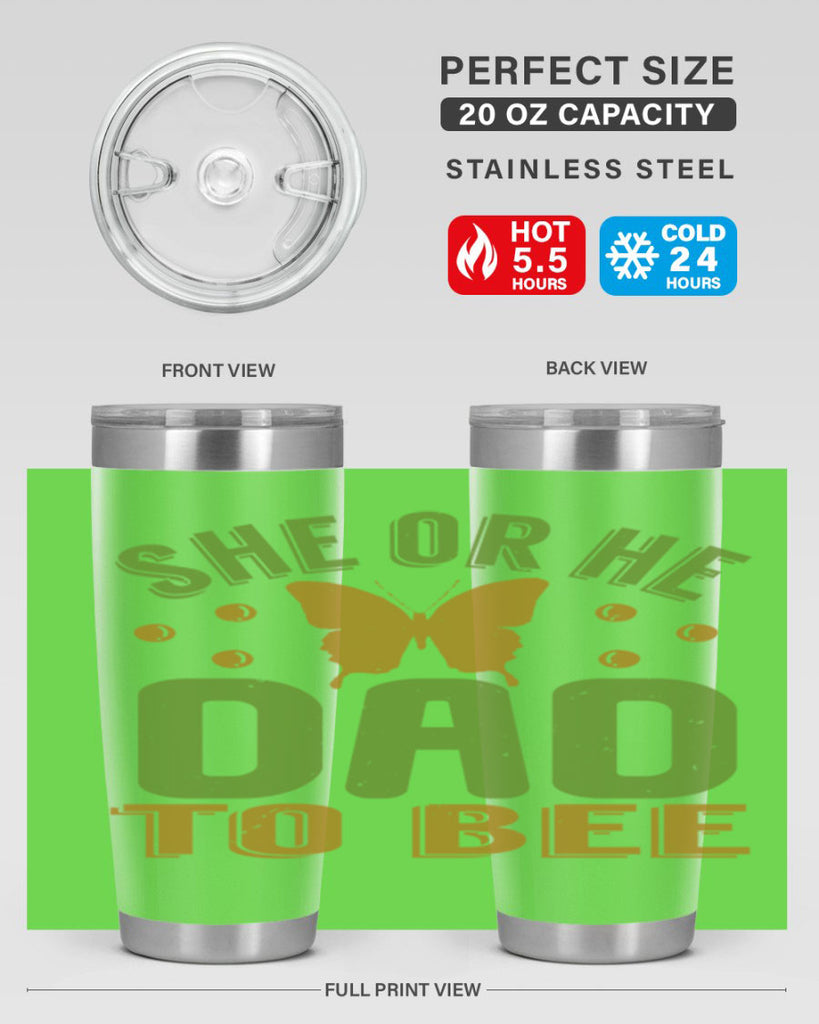 She or He Dad to bee Style 172#- baby- tumbler