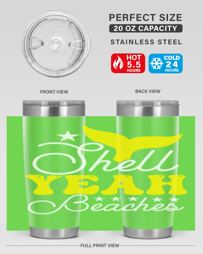 Shell Yeah Beaches 585#- mermaid- Tumbler