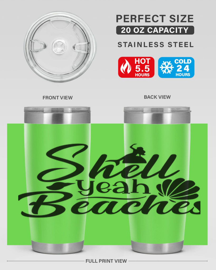 Shell Yeah Beaches 589#- mermaid- Tumbler