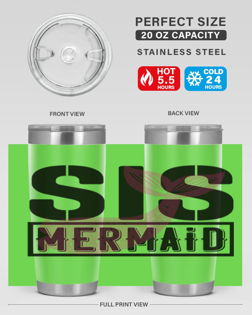 Sis mermaid 599#- mermaid- Tumbler