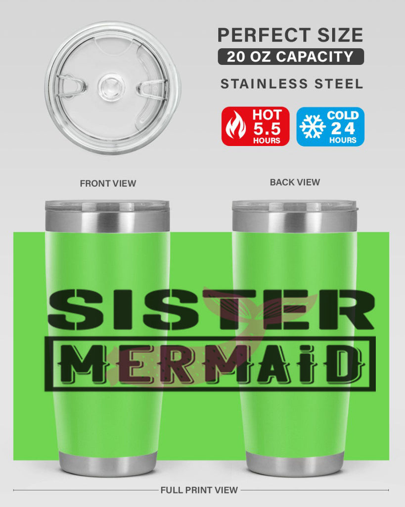 Sister mermaid 600#- mermaid- Tumbler