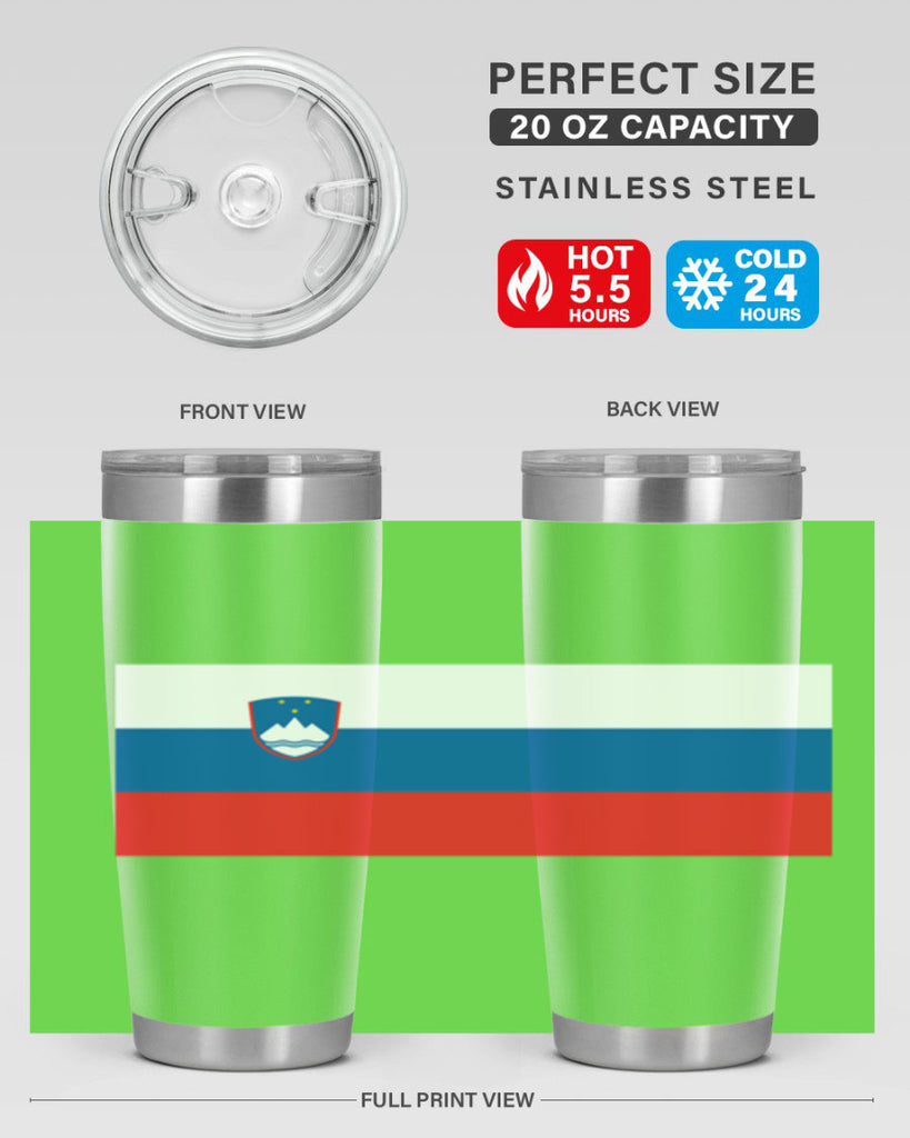Slovenia 39#- world flags- Tumbler