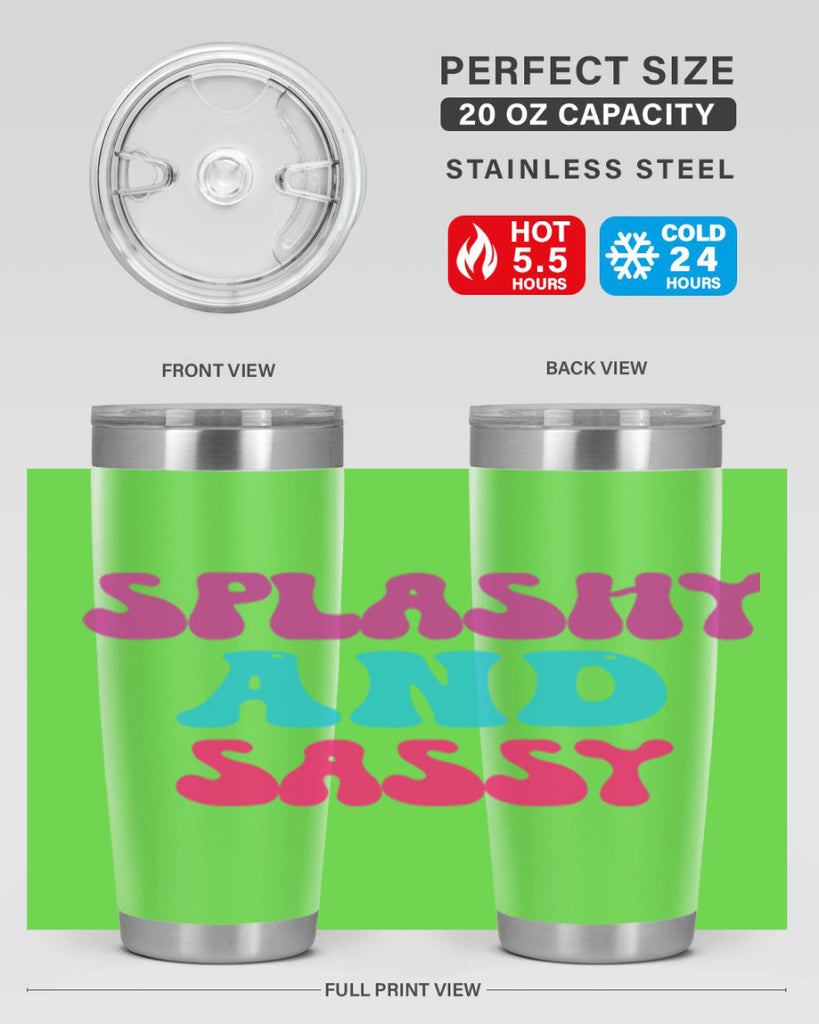 Splashy And Sassy 622#- mermaid- Tumbler