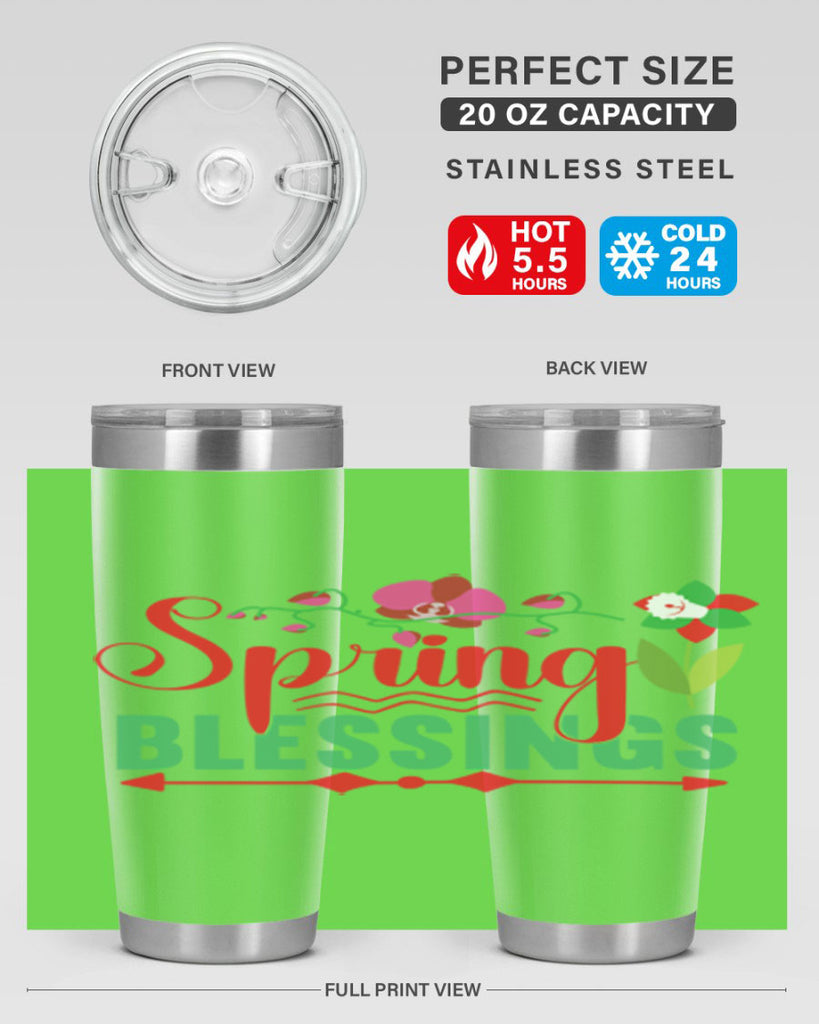 Spring Blessings 418#- spring- Tumbler